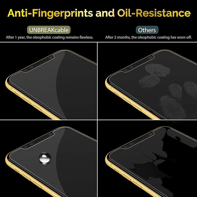 UNBREAKcable Screen Protector for iPhone 11/ iPhone XR 2 Pack, Double Defense - Image 5