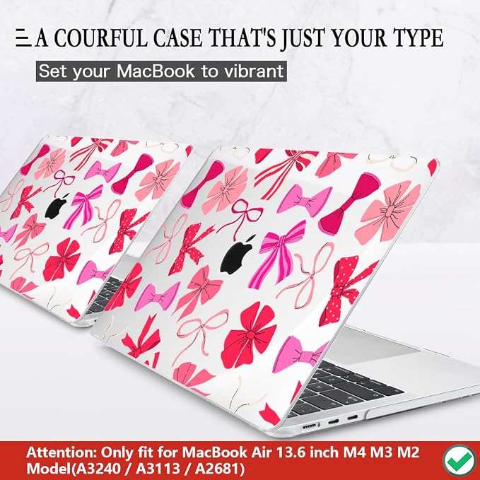 CISSOOK Compatible with MacBook Air 13.6 inch Case 2025 2024 2023 2022 Release - Image 3