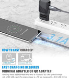 sweguard USB C Cable 3.1A Fast Charging, USB-A to USB-C Charger Nylon Braided - Image 3