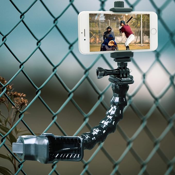 Suptig Phone Holder Desk Gooseneck Mount, Cell Phone Clamp Clip - Image 5