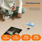 Magnetic Portable Charger, 16800mAh Wireless Power Bank, - Image 4