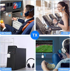 Ultra Bluetooth 5.4 Transmitter & Receiver, 2-in-1 Wireless Audio Transmitter - Image 5