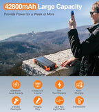 Solar Charger Power Bank, 800mAh Wireless Portable Charger - Image 6