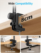 OMOTON Tablet Stand Mount for Desk, Adjustable Phone Holder for Bed - Image 5