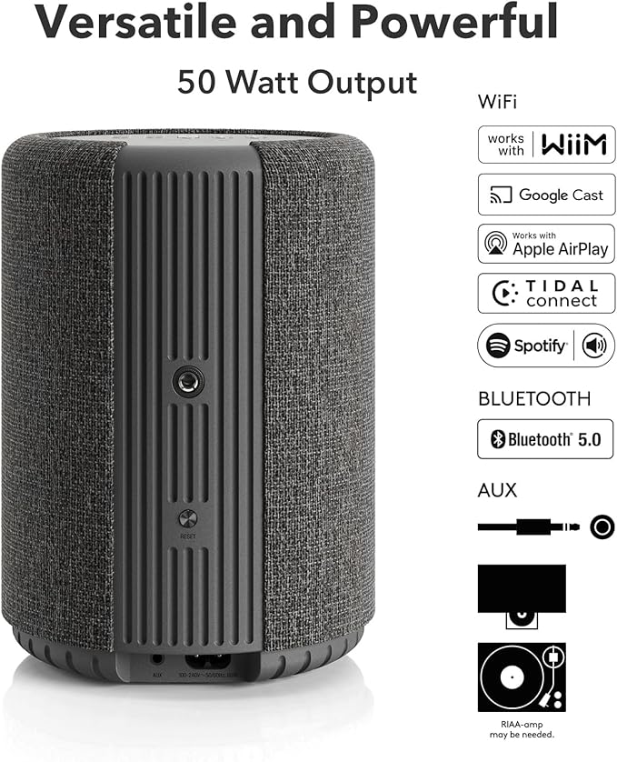 Audio Pro A10 MKII Wireless Multiroom Speaker, WiiM Edition | High Fidelity - Image 2