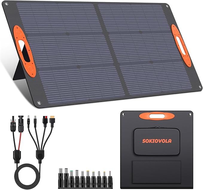 N-Type 16BB 100W Portable Solar Panel 18V Mono ETFE Foldable Solar Panel by SOKIOVOLA