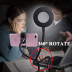 Webcam Light Stand for Live Stream, Selfie Ring Light - Image 7