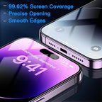 Uyiton Anti-Blue Light for iPhone 14 Pro Screen Protector - Image 6
