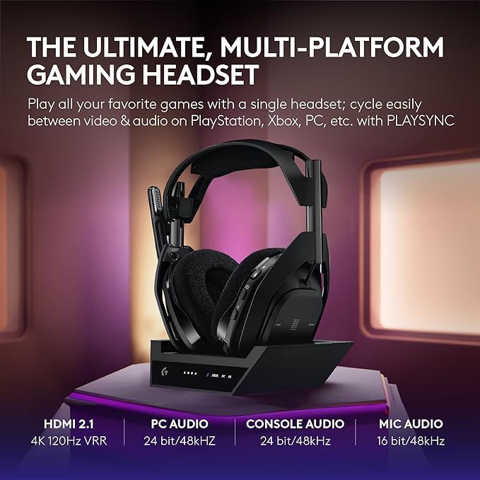 Logitech G Astro A50 X Omni-Platform Wireless Gaming Headset + Base Station - Image 2