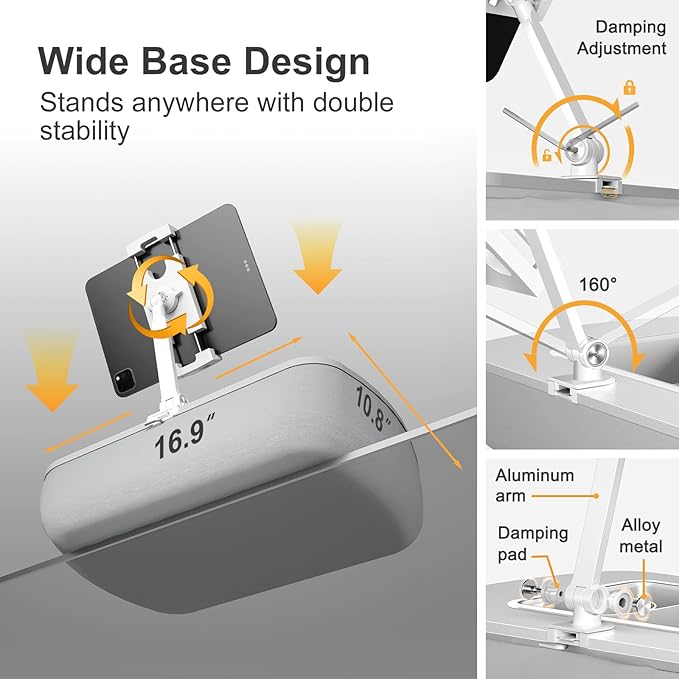 Tablet Stand Pillow with Snack Bowl, iPad Lap Holder - Image 6