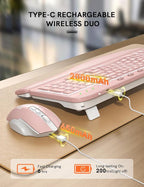 SABLUTE Ergonomic Wireless Keyboard and Mouse Combo - Image 6
