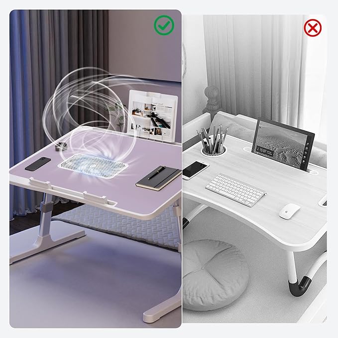 Laptop Lap Desk Include Cooling Fan, Adjustable Lap Desk - Image 5