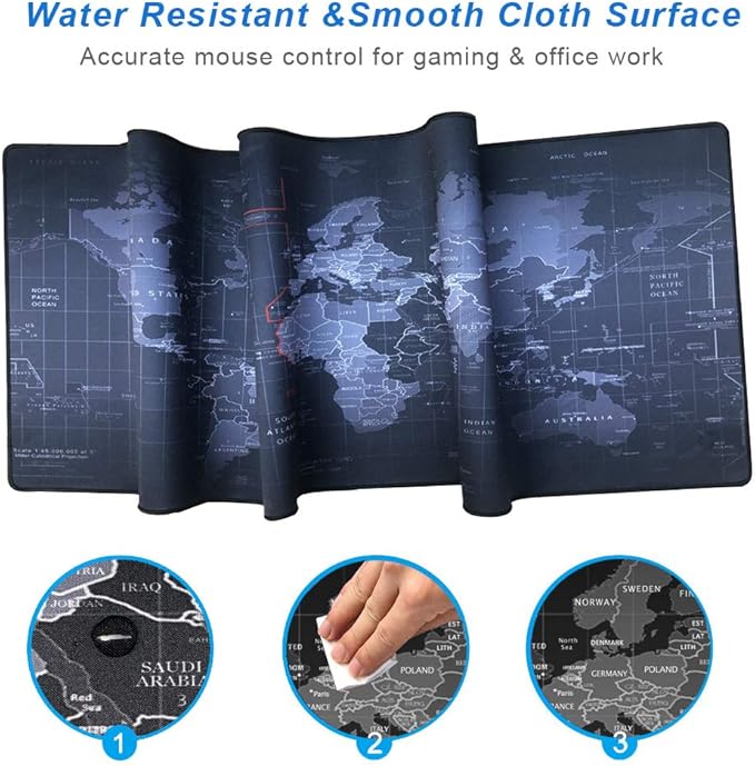 Gaming Mouse Pad Large Anti-Slip Rubber Base Size 47.2x15.7 in - Image 3