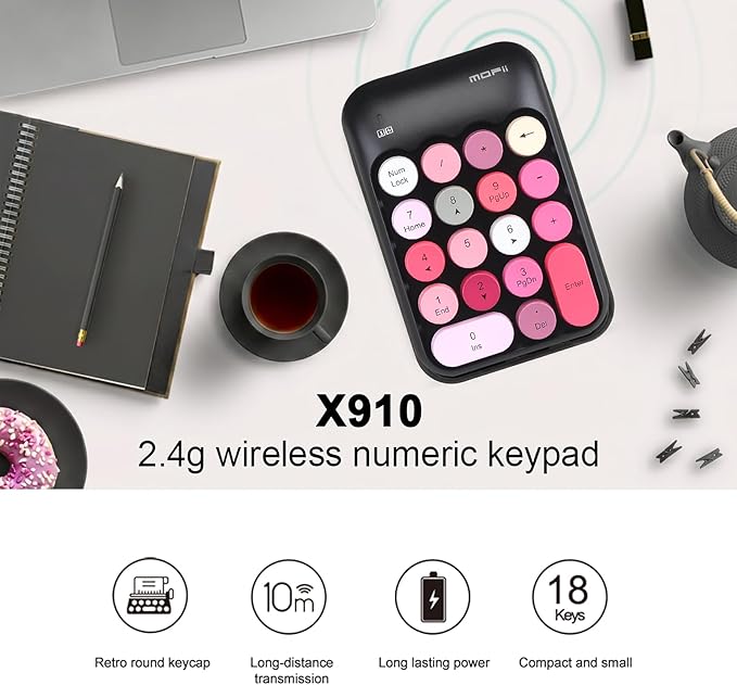 Lomiluskr Cute Wireless Number Keypad - Image 2