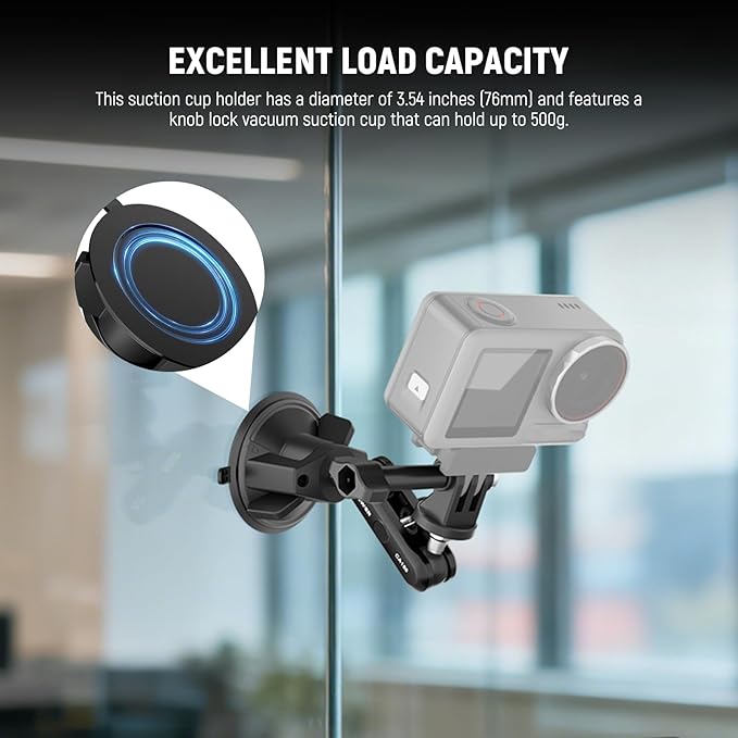 NEEWER Suction Cup Phone Holder & Camera Mount Compatible - Image 3