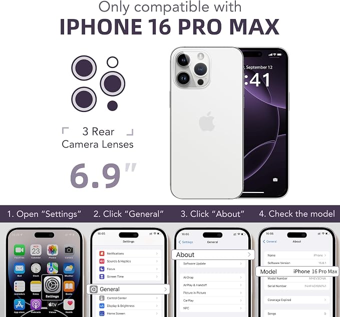 BERFY Magnetic for iPhone 16 Pro Max Case, Compatible - Image 9
