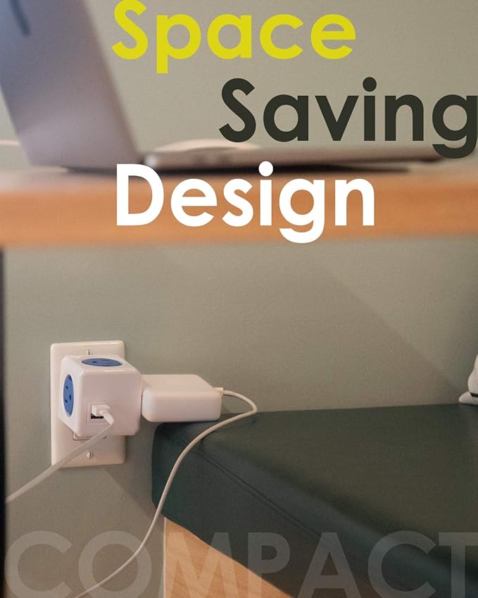 Allocacoc PowerCube Original USB; 4 Outlets Surge Protector 2 USBs Cubic Multi - Image 4