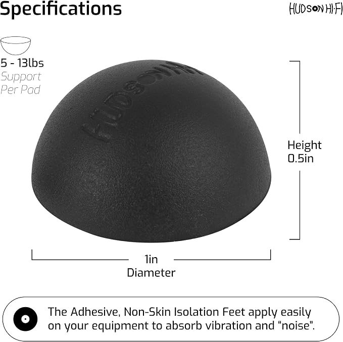 1" Platinum Silicone Speaker Isolation Pads - Image 3