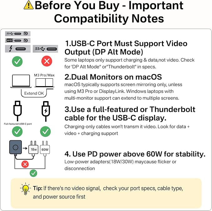 ACASIS USB C Splitter with 4K@60Hz Video Output, USB C Hub 10Gbps with 1xHDMI - Image 3