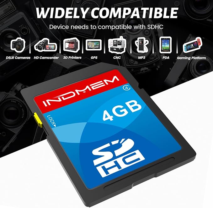 INDMEM SD Card 4GB, 8 Packs Class 4 4GB Flash Memory Card MLC Standard Secure - Image 7