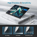 Chrome Metal Tips for Apple Pencil Pro/1st/2nd & USB-C, 2 Pack Durable Pencil - Image 2