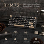 RK ROYAL KLUDGE M75 Wireless Mechanical Keyboard 2.4Ghz/BT5.1/USB-C Gaming - Image 2