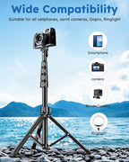 86" Tripod for iPhone, Stable & Tall Phone Tripod - Image 5