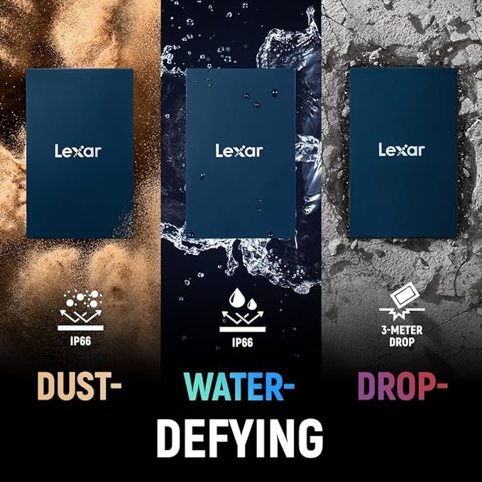 Lexar 2TB Armor 700 Portable SSD, USB 3.2 Gen 2x2, IP66 Water & Dust Resistance - Image 5