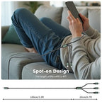 3 in 1 USB C to Multi Charging Cable, Travel Charger Cables - Image 7