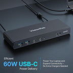 VisionTek VT4500 12in1 Docking Station Dual Monitor 4K – x2 HDMI, x2 DisplayPort - Image 6