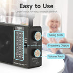PRUNUS J03C AM FM Radio Portable USB or AA Battery Operated - Image 4