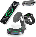 2025 Upgraded Qi2 Foldable 360º Rotatable Zinc Alloy 3 in 1 Magnetic Wireless by SDPRYXGSWIRELESSCHARGER