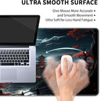 Japanese Full Moon Large Mouse Pad, Gaming Keyboard Desk Pad, Extended Mouse - Image 5