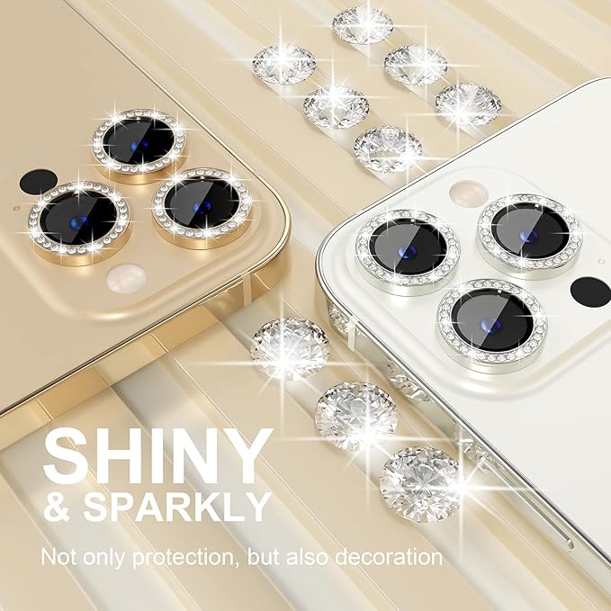 Choiche [3+1 for iPhone 13 Pro/iPhone 13 Pro Max Camera Lens Protector Bling - Image 7