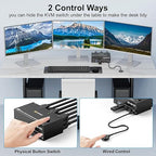 HDMI Displayport KVM Switch 3 Monitors 2 Computers 8K@60Hz/4K@144Hz, USB3.0 KVM - Image 4