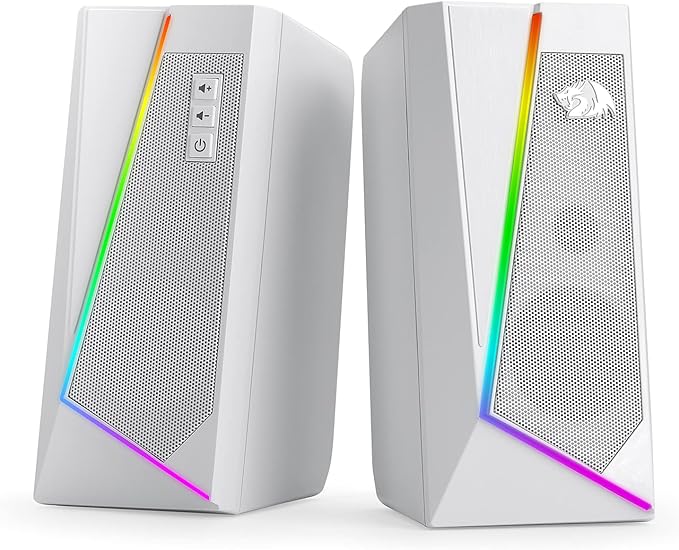 Redragon GS520 RGB Desktop Speakers, 2.0 Channel PC Computer Stereo Speaker - Image 9