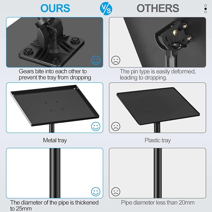 Projector Stand Tripod, Portable Laptop Floor Mount Adjustable Height 26 to 52 - Image 4