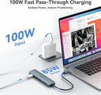 USB C Hub HDMI Adapter for MacBook Pro/Air, MOKiN 7 in 1 USB C Dongle - Image 4