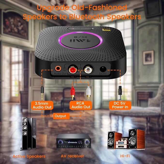 1Mii B06S+ LDAC Bluetooth 5.2 Receiver - Image 6
