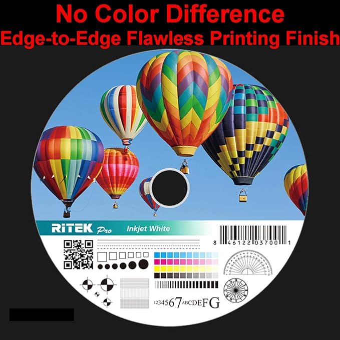 100 Pack Ritek Pro DVD+R DL Dual Layer 8X 8.5GB White Inkjet Hub Printable - Image 4