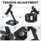 AboveTEK Upgraded Desktop Tablet Stand, 360° Swivel Tablet & Phone Desk Mount - Image 4