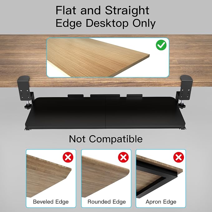 Ergonomic Keyboard Tray Under Desk Pull Out - Image 6