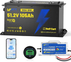 48V 105Ah LiFePO4 Lithium Golf Cart Battery by Wattcycle