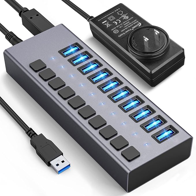 48W Powered USB Hub by ACASIS