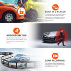 4 Channel Mirror Dash Cam, 360 Dash Camera FHD 1080P Front and Rear 12'' Full - Image 4