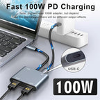 USB C to Dual HDMI Adapter, 4K@60Hz HDMI Splitter - Image 6