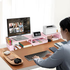 OPNICE Desk Organizers and Accessories, Dual Monitor Stand Riser - Image 6