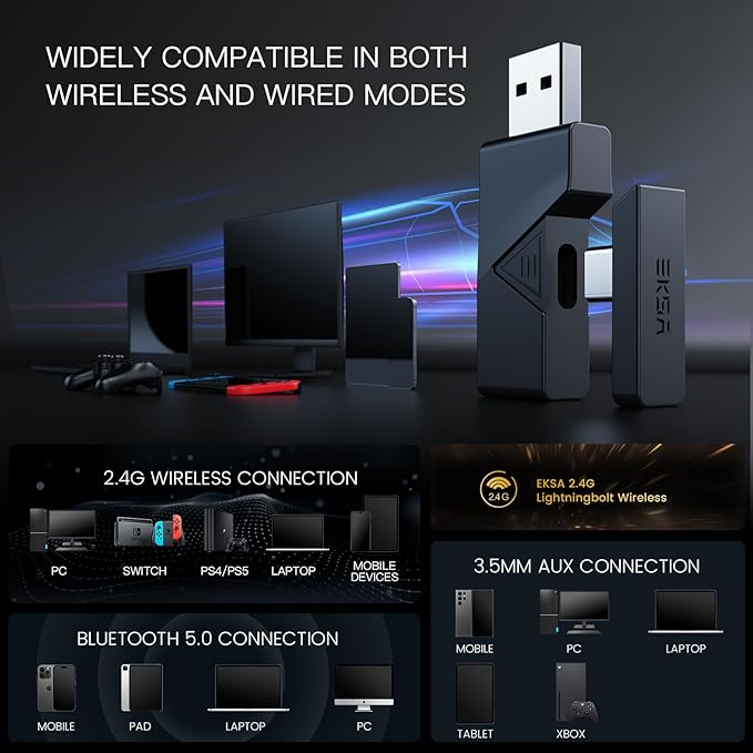EKSA USB Gaming Headset for PC - Image 4