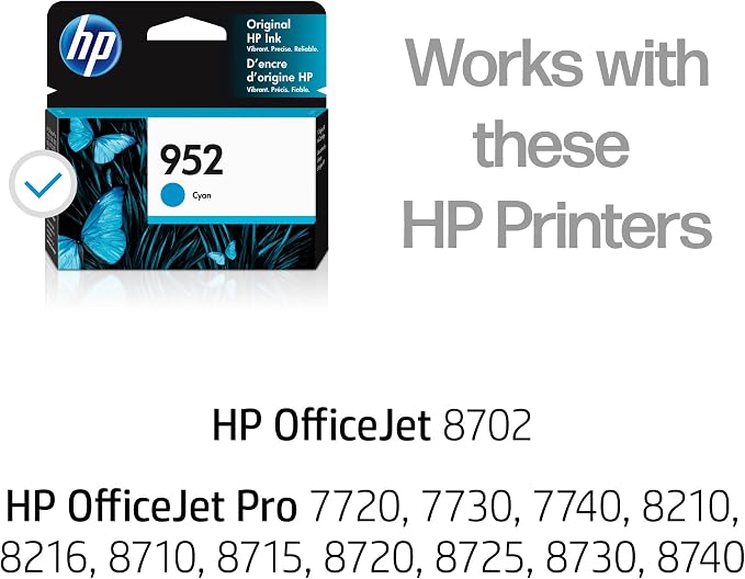 HP 952 Cyan Ink Cartridge | Works - Image 2