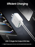USB C Charger Block, Type C Charger Fast Charging, 50W 5-Port USB Wall Charger - Image 4